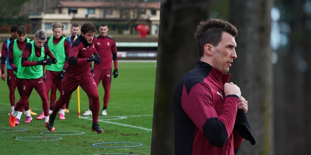 Milan subito in campo dopo il ko nel derby. C'è Mandzukic