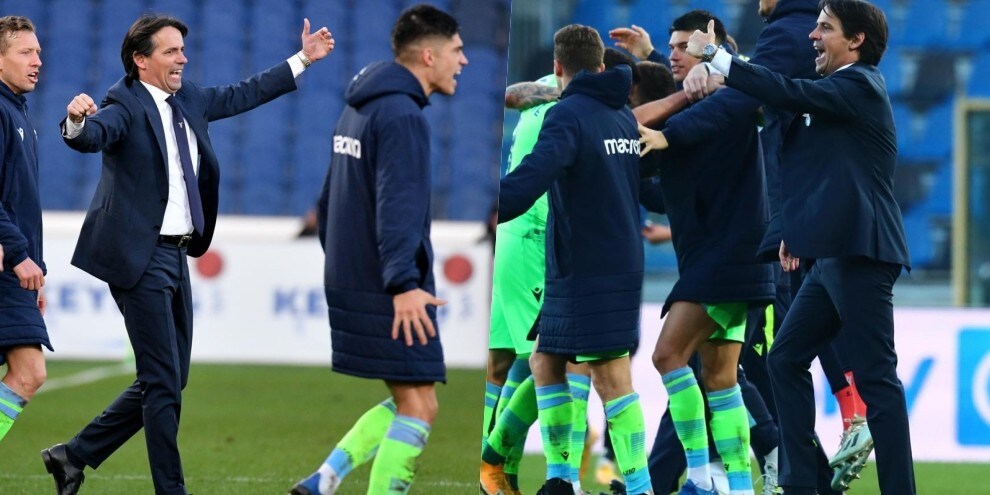 Lazio, festa a fine partita: Inzaghi scatenato!