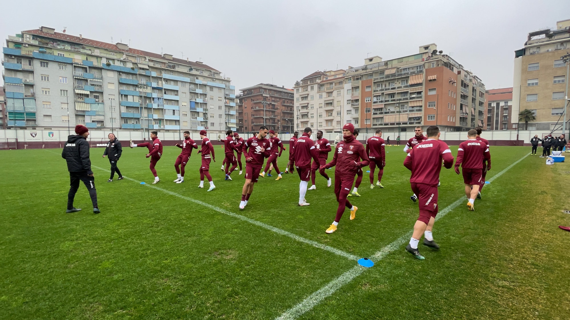 Torino, allenamento vista Atalanta: Vojvoda parzialmente in gruppo