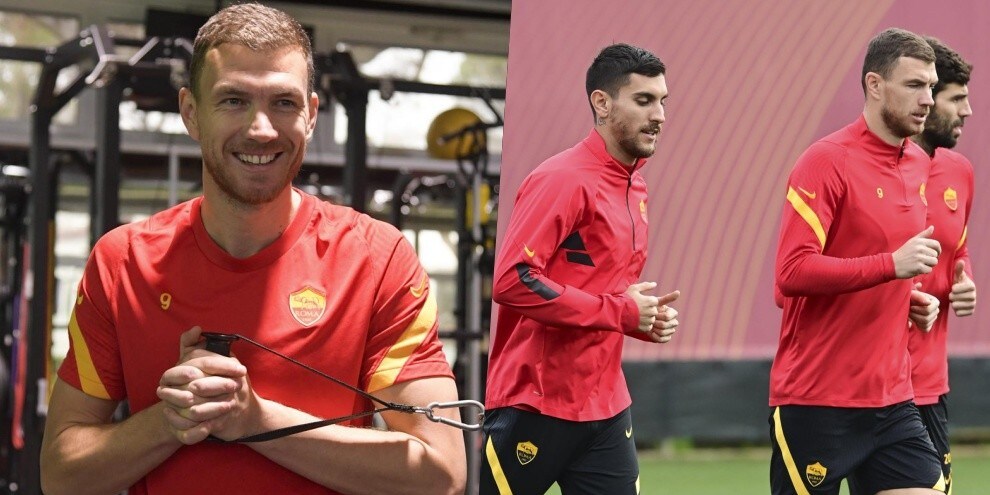 Roma, Dzeko ritrova il sorriso dopo il reintegro in gruppo