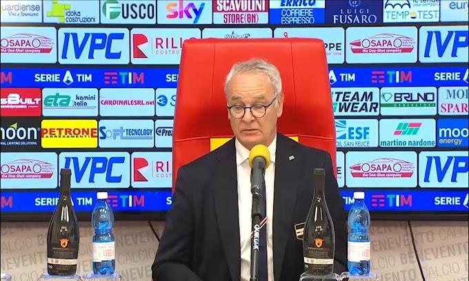 Ranieri: "Quagliarella? É troppo importante per noi"