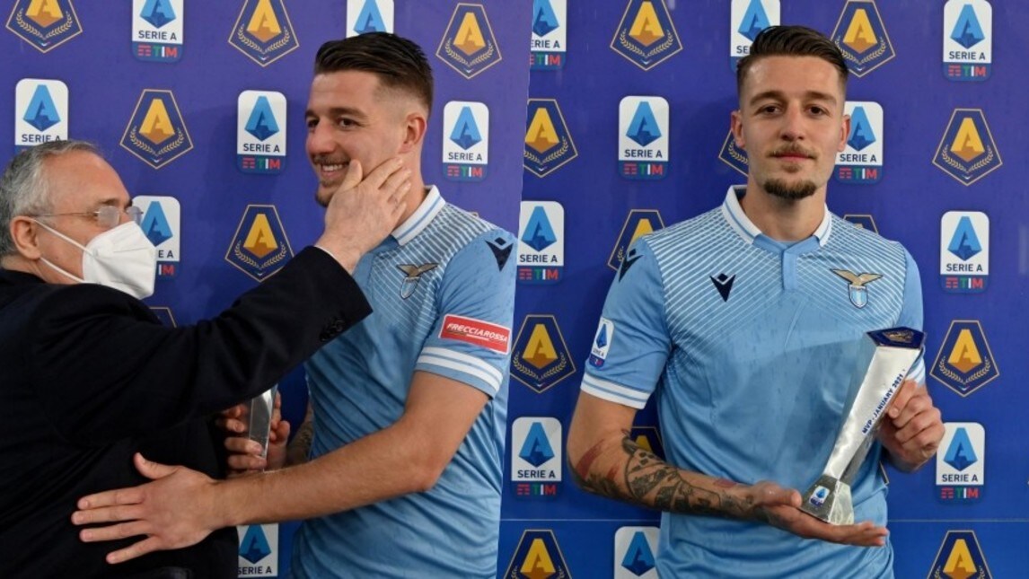 Milinkovic premiato e Lotito se lo coccola…