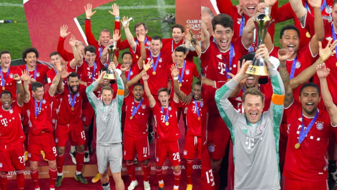 Bayern, che festa: Neuer alza la coppa