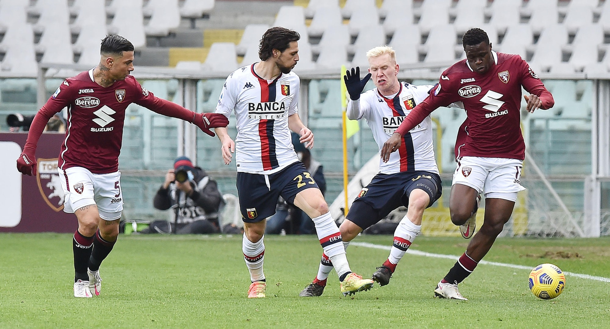 Il Torino pareggia ancora e frena il Genoa: 0-0 il finale