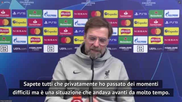 Klopp show in conferenza: "Dormo poco ma sono pieno di energie"