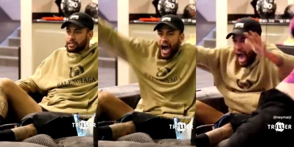 Neymar, che esultanza al gol di Mbappé!