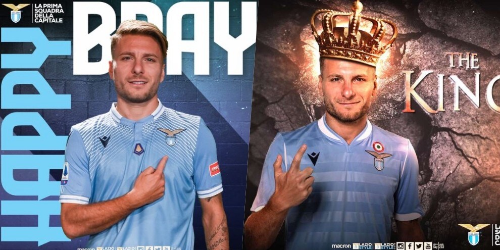 È il giorno del Re: Immobile festeggiato dalla Lazio