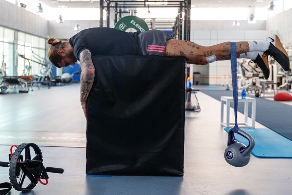 Sergio Ramos, allenamento estremo