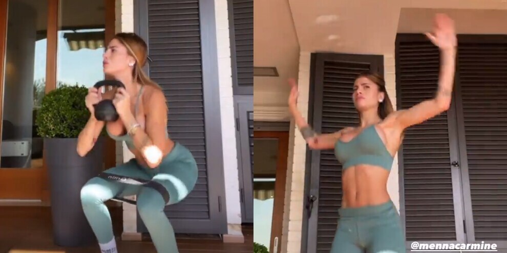 Chiara Nasti è in forma top. Il duro allenamento della fidanzata di Zaniolo