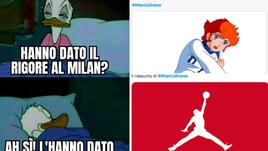 Milan-Udinese, social scatenati sul rigore: "Stryger Larsen come Mila e Shiro"