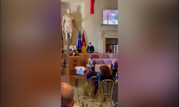 Lazio, il discorso di Immobile in Campidoglio