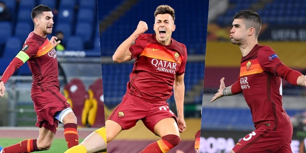 Roma, che tris allo Shakhtar: bomber Mancini, riecco El Shaarawy