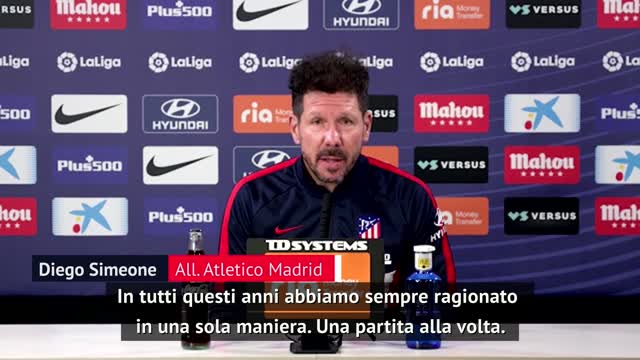 Simeone non sceglie tra Champions e Liga: "Una partita alla volta"