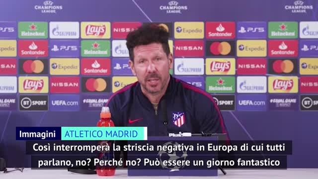 Simeone: "Sarà una giornata fantastica"