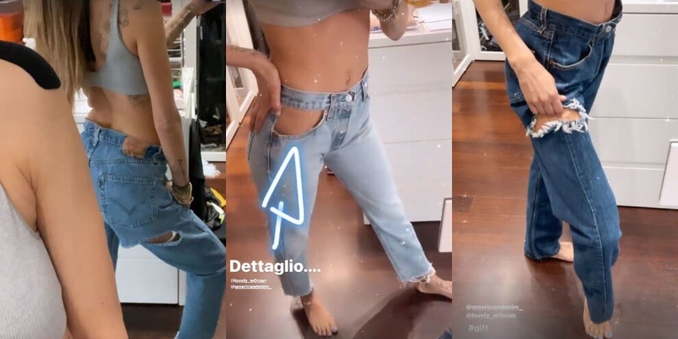 Melissa Satta prova i jeans: occhio al dettaglio!