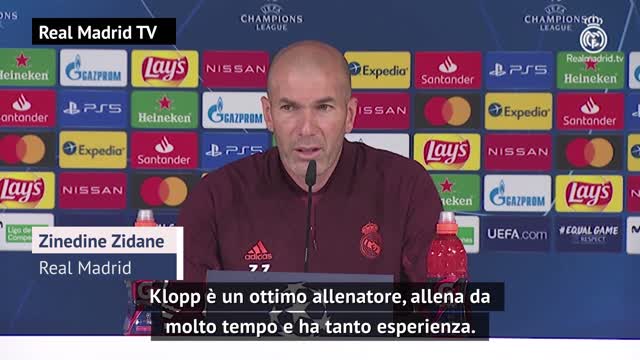 Zidane: "Klopp? L'ho studiato quando facevo il corso"