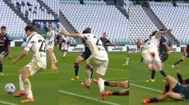 Juve-Napoli: la sequenza del contatto tra Lozano e Chiesa
