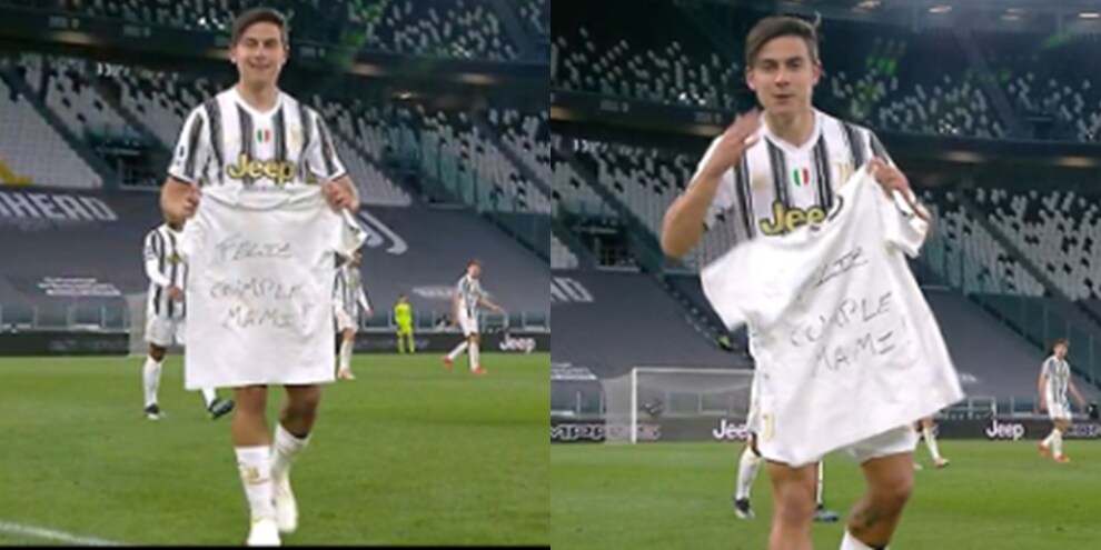 Dybala fa un super gol e lo dedica alla mamma per il compleanno