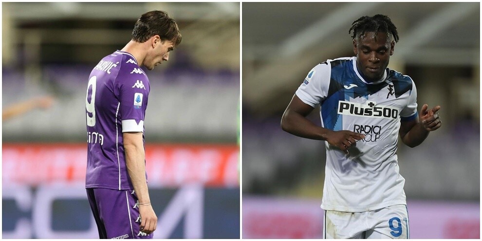 Zapata e Vlahovic show, poi Ilicic: Fiorentina ko, Atalanta in volo