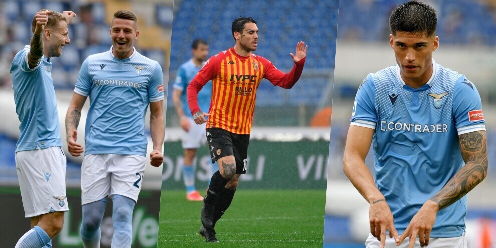 Lazio, la quinta nel segno di Immobile e Correa: Benevento ko