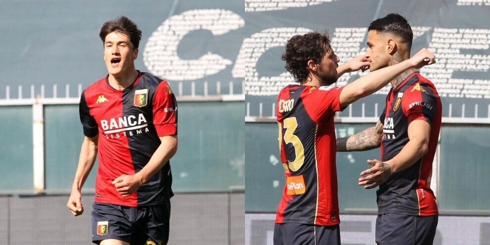 Scamacca e un gioiello di Shomurodov, il Genoa stende lo Spezia
