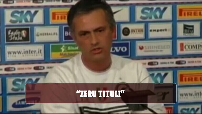 Mourinho style, le frasi celebri: "Zeru tituli"
