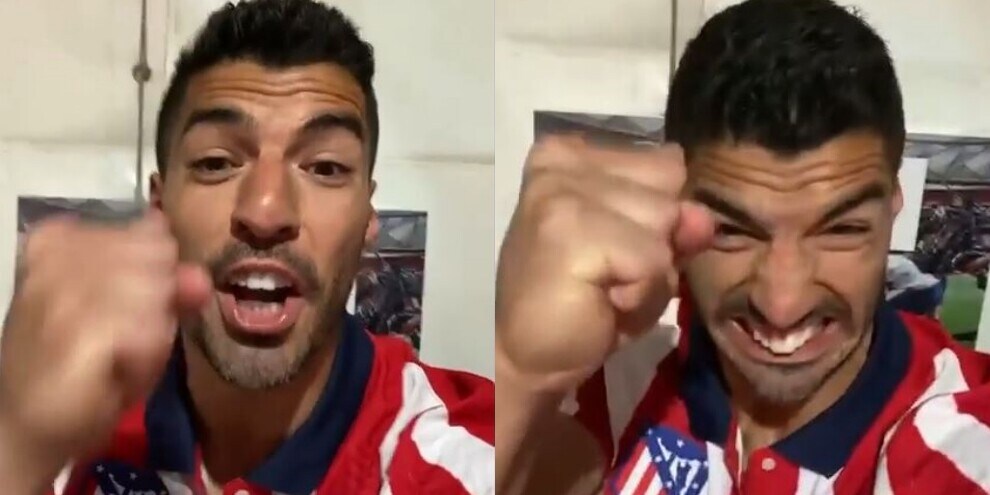 Atletico campione: Suarez fa festa negli spogliatoi!