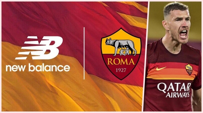 Roma, la maglia New Balance è pronta. Tra i testimonial anche Dzeko