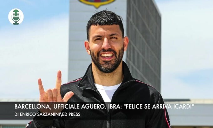 Barcellona, ufficiale Aguero. IBrahimovic: "Felice se arriva Icardi"