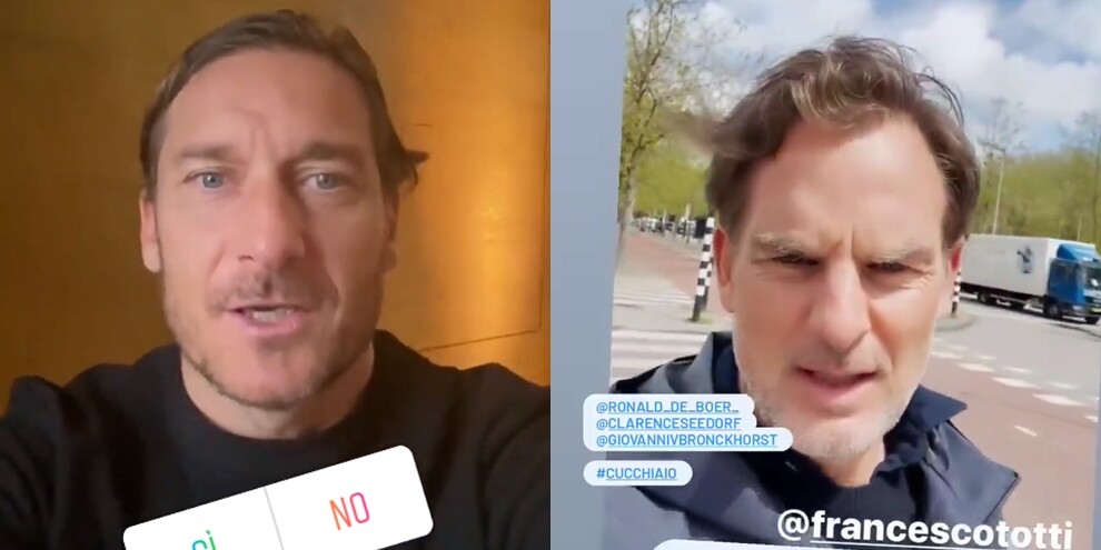 De Boer risponde a Totti su Instagram