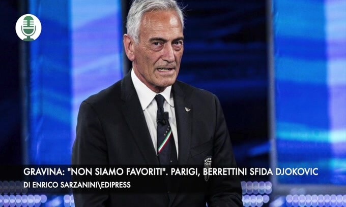 Gravina: "Non siamo favoriti". Paigi, Berrettini sfida Djokovic