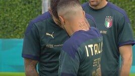Europei, Italia: Insigne carica Di Lorenzo in allenamento!