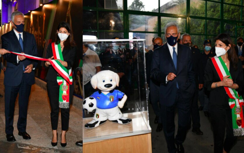Italia, inaugurata 'Casa Azzurri' con Gravina e la Raggi