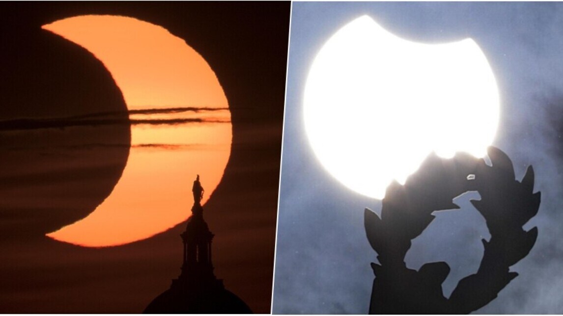 Eclissi di Sole, che spettacolo nel cielo di New York e Bruxelles!
