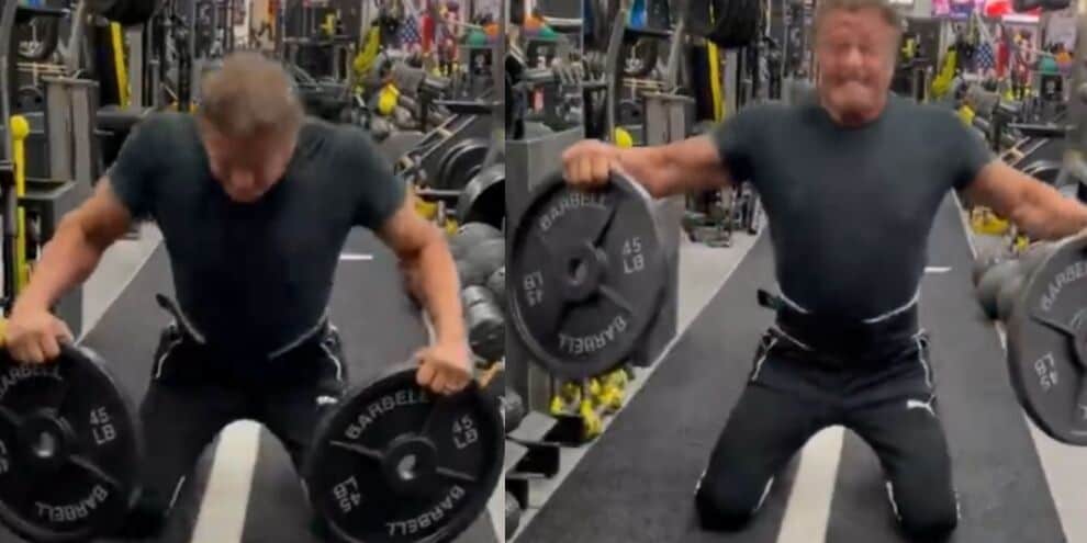 Sylvester Stallone, che allenamento a 74 anni!