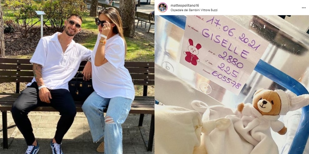 Politano finalmente papà: perché si chiama Giselle. Like di lady Insigne