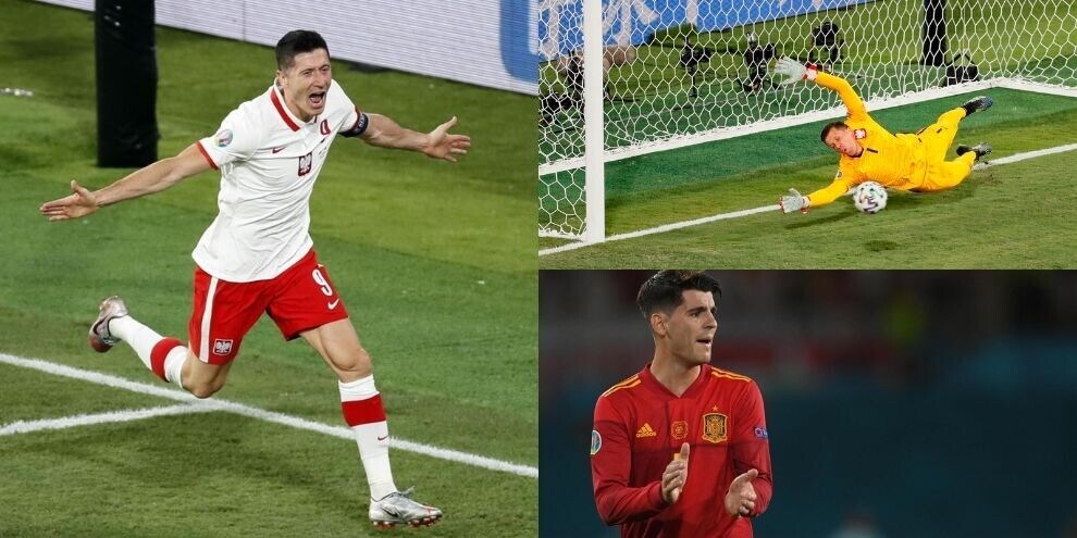 Lewandowski frena la Spagna: Morata sblocca e poi spreca