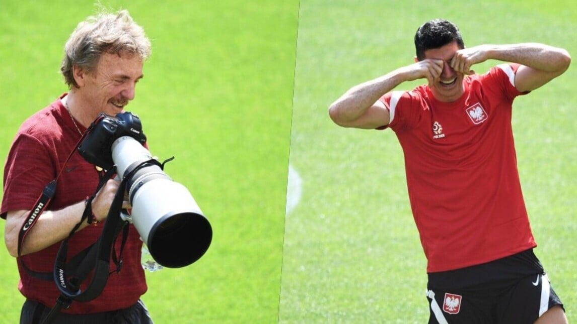 Europei, Polonia: Boniek versione fotografo. Lewandowski sorride