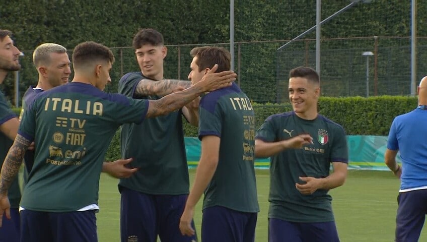 Azzurri in campo, domani la partenza per Londra