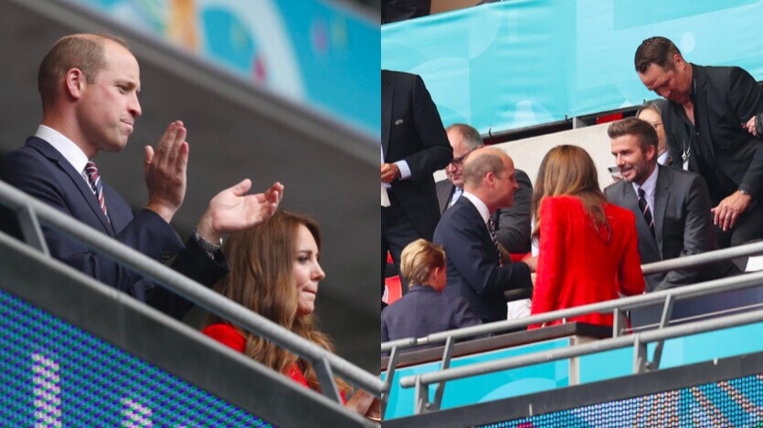 Inghilterra-Germania, in tribuna il principe William con Kate e Beckham