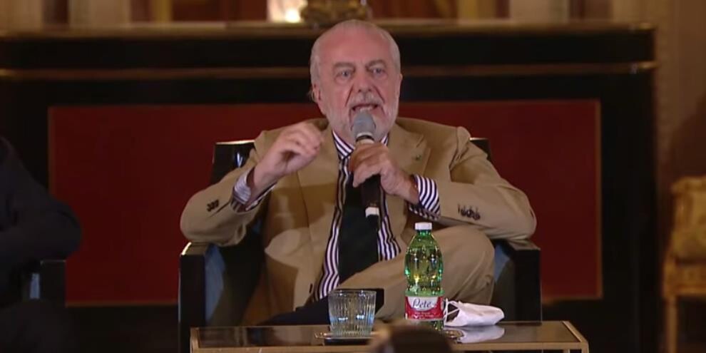 Napoli, conferenza De Laurentiis LIVE