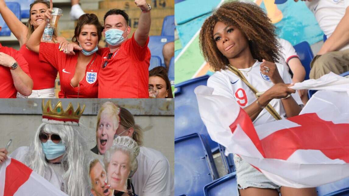 Inghilterra, show dei tifosi sugli spalti dell'Olimpico!