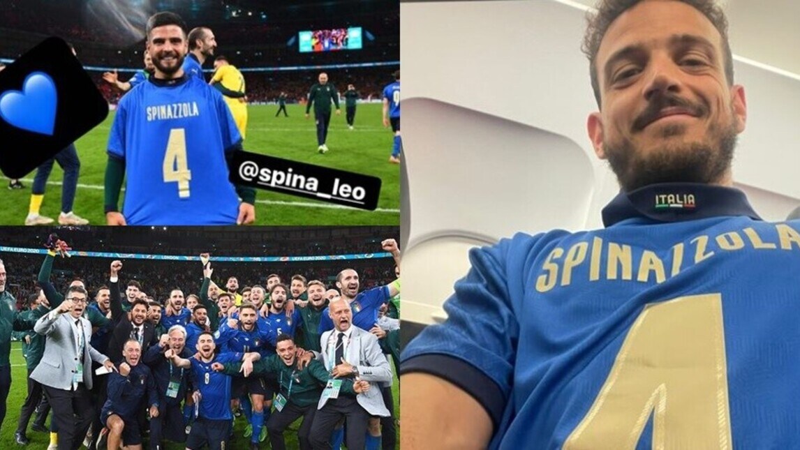 Da Insigne a Immobile e Florenzi, l'Italia dedica la finale a Spinazzola