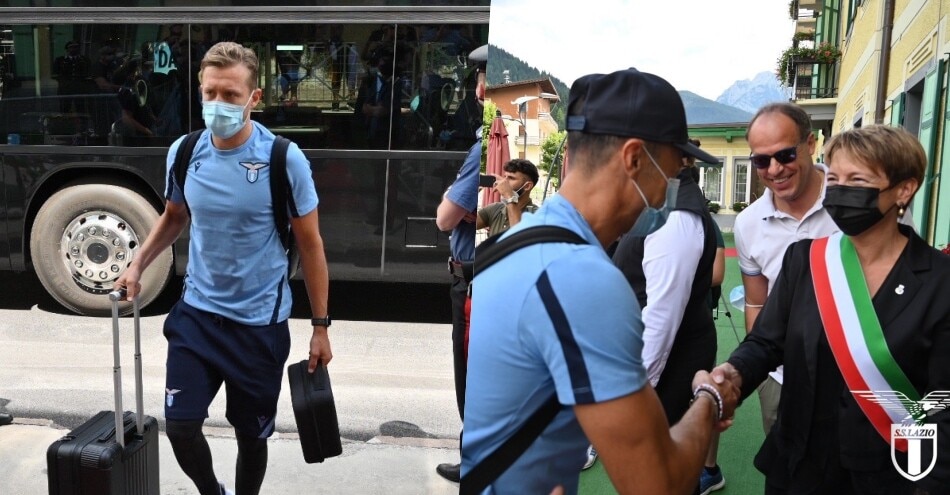 Lazio, il giorno del ritiro: squadra arrivata ad Auronzo