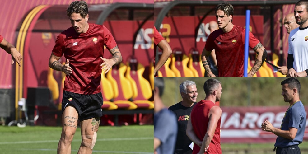 Roma, Zaniolo è carico. Mourinho se la ride con Veretout