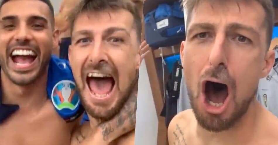 Acerbi, che festa: negli spogliatoi è scatenato
