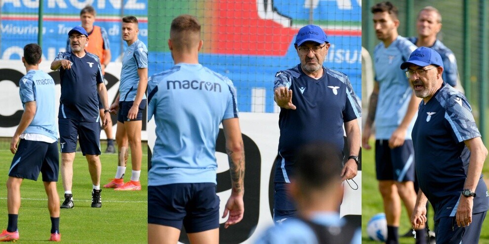 Lazio a scuola di "sarrismo": tutti all'ascolto del tecnico