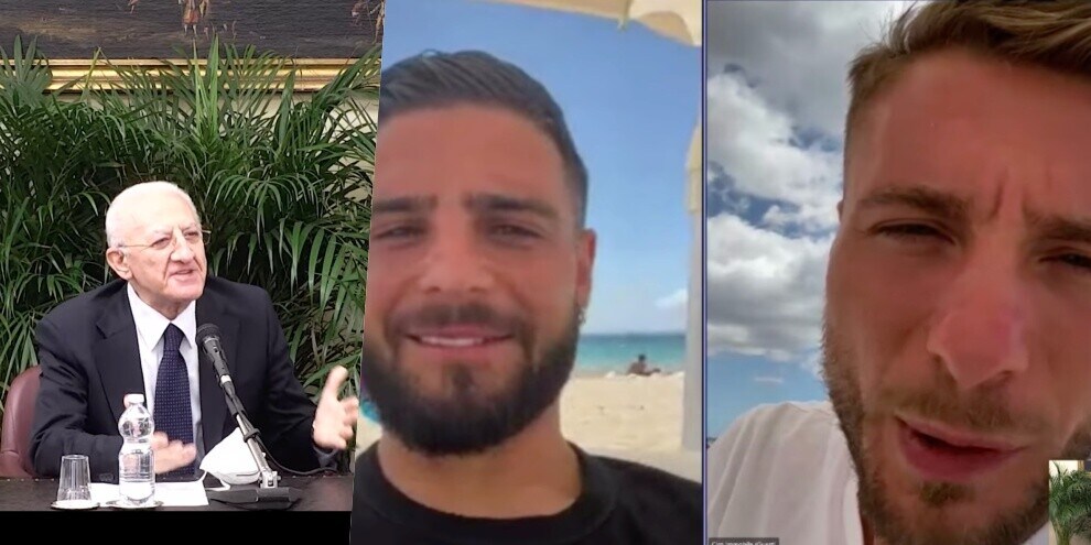 De Luca a Insigne e Immobile: “Avete onorato la Campania“