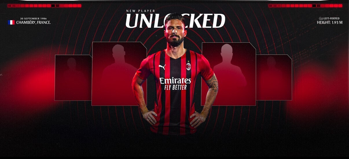 Milan, Giroud è ufficiale: ha scelto la maglia numero 9