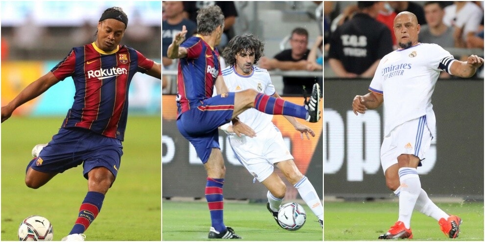 Da Ronaldinho a Roberto Carlos, che show El Clasico Legends